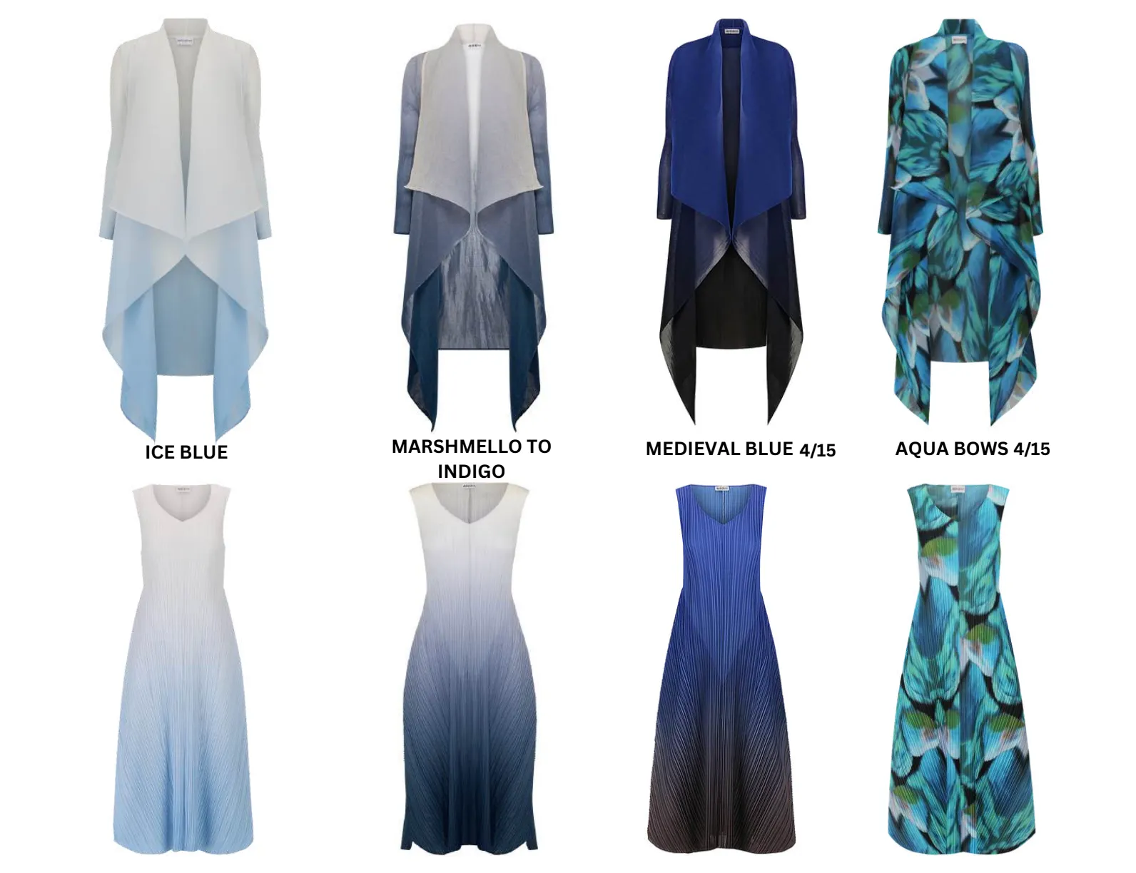 Alquema Long Collare Coat - ICE BLUE