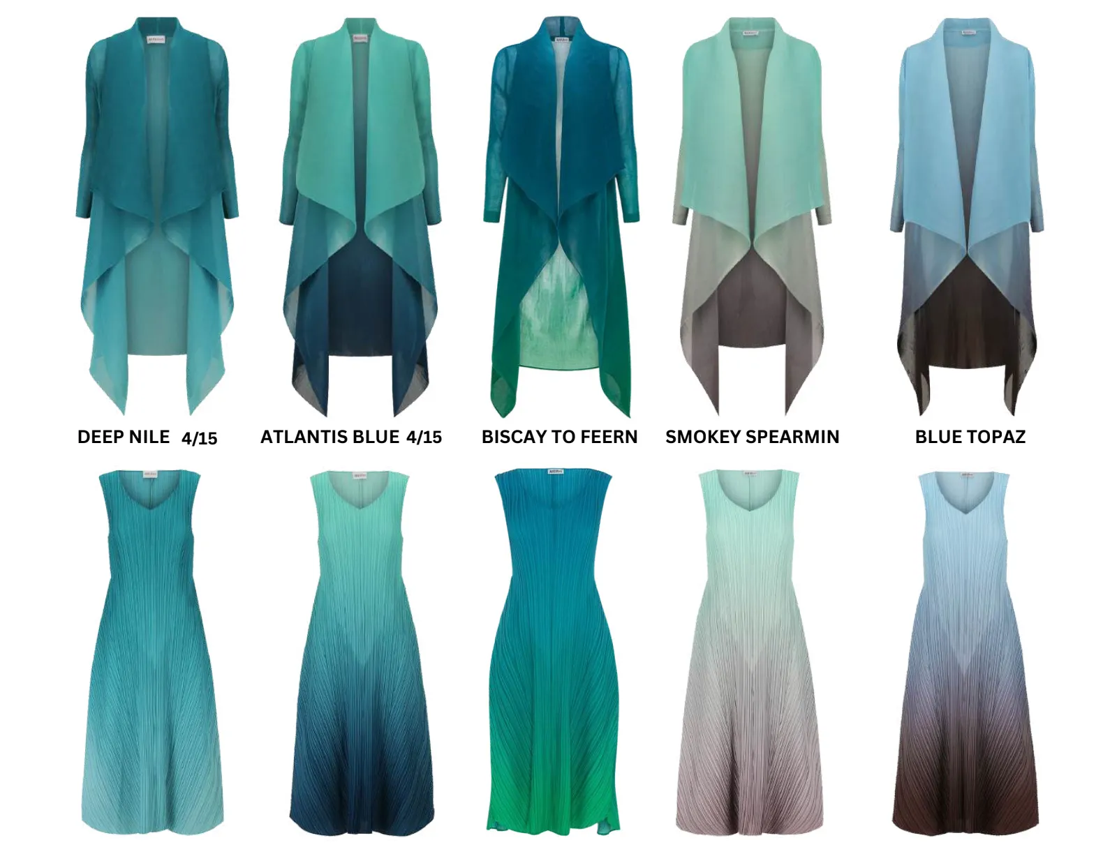 Alquema Long Collare Coat - ICE BLUE