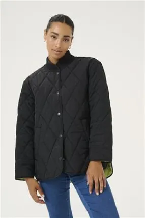 KAFFE KAlorena Quilted Jacket Black