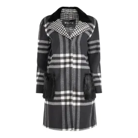 KATE Cashmere Blend & Fur Trim Coat