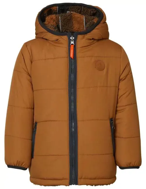 MISFIT ITEM - The Ward REVERSIBLE Puffer/Sherpa Jacket - Chipmunk - KIDS // Size 9-10 years