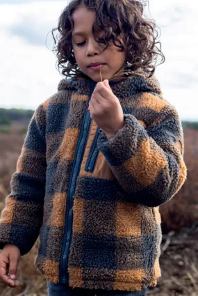 MISFIT ITEM - The Ward REVERSIBLE Puffer/Sherpa Jacket - Chipmunk - KIDS // Size 9-10 years
