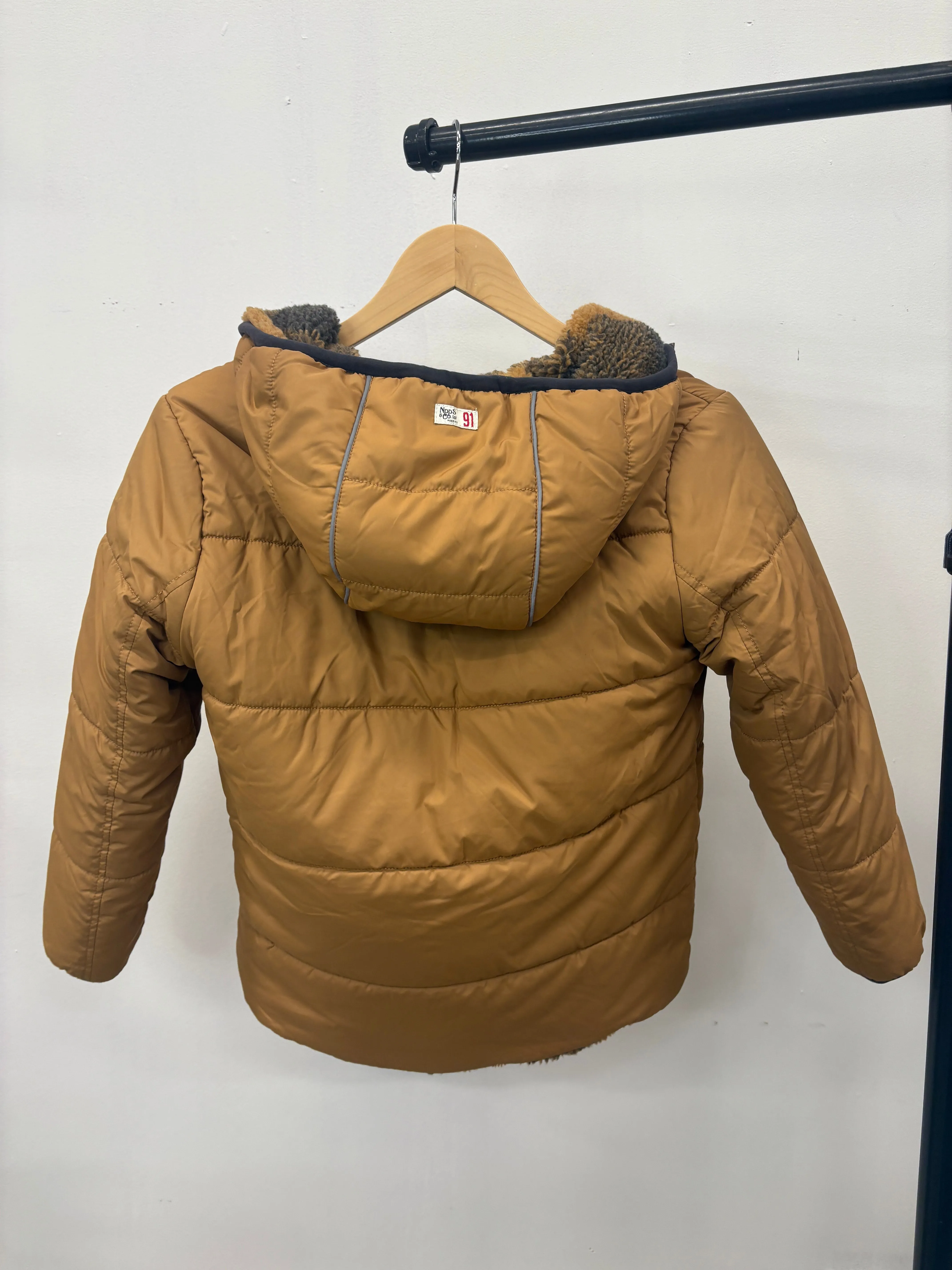 MISFIT ITEM - The Ward REVERSIBLE Puffer/Sherpa Jacket - Chipmunk - KIDS // Size 9-10 years