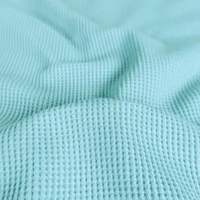 Remnant: Organic Cotton Stretch Thermal Waffle Knit - Bubblegum (.9 metre)